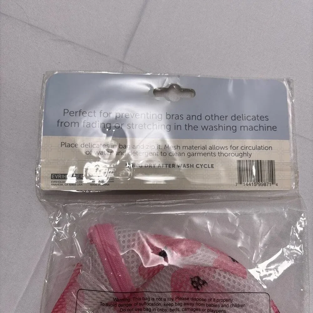 Delicate Bra Wash Bag - Pink Floral